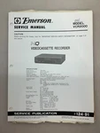 Emerson VCR2000 Original Service Manual Free Shipping Good. Price: $14.00.