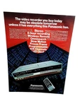 1982 Panasonic Omnivision Pv 1780 Vhs Vcr Print Ad New. Price: $5.07.