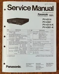 Panasonic Vintage Vhs Vcr PV-4314 / 4361 Original Factory Service Manual Like. Price: $18.00.