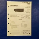 Sony TC-WE625 TC-WE725 TC-WE825S Service Manual Original Paper Oem Repair Guide Unspecified. Price: $43.44.