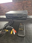 **see Video** Philips Magnavox VRA631AT Vhs Vcr Hifi Stereo With Remote Used. Price: $45.95.