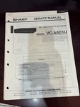 Orig. Sharp VC-A601U VCA601U Vcr Repair & Service Manual *original* Very. Price: $9.99.