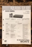 Sony SLV-555UC SLV-559 Vcr Service Manual *original* Unspecified. Price: $19.97.