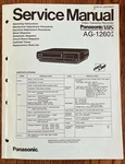 Panasonic Vintage Vhs Industrial Vcr AG-1260 Original Factory Service Manual Like. Price: $16.00.