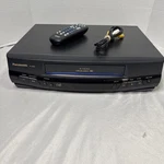 Panasonic Omnivision Blue Line PV-8400 Vcr Vhs Player W/remote & Av Cables Works Used. Price: $70.00.