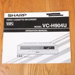 Sharp Model VC-H904U Vcr Operation Manual Good. Price: $14.99.