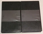 Vintage 2 Empty Vhs Case Black Plastic Video Cassette /w Clear Label Insert Band Used. Price: $13.77.