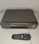 Tested Philips VR960B Vcr Super Vhs Et 4-HEAD Fi Stereo Turbo Drive & Remote Used. Price: $119.99.