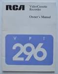 Rca Videocassette Recorder Owner's Manual Vpt 296 1988 Brochure D'occasion. Price: $13.03.