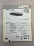 Sony SL-HFR60 Original Service Manual Free Shipping Good. Price: $14.00.