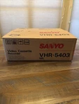 Sanyo VHR-5403 Vcr Recorder Vtg Black No Remote Tested Working Condition Used. Price: $71.20.
