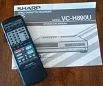 Sharp Vc H890U Owner's Operator Manual With Remote Control G0726GE Used. Price: $17.00.