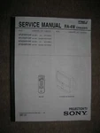 Sony KP57XBR10W KP65XBR10W Mga CS-131, Rca VJT700 Service Operator Info Manuals Very. Price: $20.00.