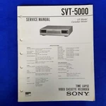 Sony SVT-5000 Service Manual Original Paper Oem Repair Guide Usa Unspecified. Price: $106.75.