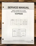 Emerson / Orion Model VCPR200 Vcr Supp. Service Manual *original* Unspecified. Price: $14.97.