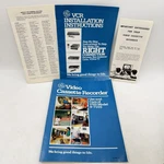 Ge Video Cassette Recorder Model 9-7100 Manual & Vcr Installation Very. Price: $5.00.