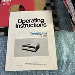 Original Panasonic Omni Vision Video Cassette Recorder Vhs Pv- 1750 Used. Price: $18.39.