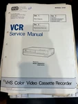 Magnavox VR9680AT01 VR9670AT01 Repair Service Manual **original** Very. Price: $29.99.