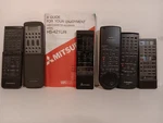 Bundle Of 6 Vintage Mitsubishi Tv/vcr Remote Controls (tested) Used. Price: $12.00.