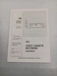 Operation Manual Vhs Video Cassette Recorder Sears Lxi 580.53448290 Very. Price: $8.00.