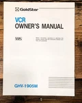 Goldstar GHV-1905M Vcr Owners / User Manual *original* Unspecified. Price: $19.97.