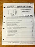 Sharp Service Manual Tv / Vcr Combination 13VT-L200 Television Combo B97B Very. Price: $27.99.