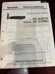 Orig. Sharp VC-A207U VC-2208U Vcr Repair & Service Manual *original* Very. Price: $22.99.