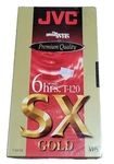 Sealed Lot Of Blank Jvc Sx Gold T-120 6 Hr Vhs Video Cassette Tape For Vcrs Ut New. Price: $9.95.
