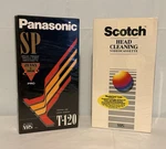 Panasonic A-special Premium T-120 Vhs Tape & Scotch Head Cleaning Sealed New. Price: $20.00.