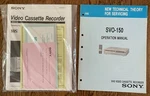Sony SVO-150 Vhs Vcr User Manual Plus Service Information Brand. Price: $20.00.