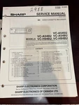 Sharp VC-A545U VC-A546U VC-A548U VC-H946H VC-H948U Vcr Service Manual *original* Very. Price: $19.99.