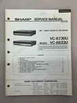 Sharp VC-6730U 6833U Original Service Manual Free Shipping Good. Price: $14.00.
