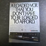 1987 Samsung VR2610 Print 1980S Vhs Vcr ADV-08 Used. Price: $12.74.
