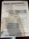 Sharp VC-H988U VC-H986U VC-H985U VC-H984U VC-A588U A585U Service Manual Original Very. Price: $25.99.