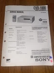 Sony Hi 8 Computer Video Deck CVD-1000/RM-51000 Service Manual Like. Price: $50.00.