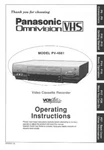 Panasonic PV-4661 Vcr Owners Instruction Manual Brand. Price: $22.24.