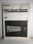Sony SVO-140 Operating Instructions 1990 Video Cassette Recorder French Acceptable. Price: $19.00.
