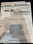 Orig. Sharp VC-A5641U VCA5641U Vcr Service Manual 3093 3734 *original* Very. Price: $24.99.