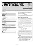 Jvc HR-J7020UM Vcr Owners Instruction Manual Reprint New. Price: $22.24.