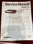 Panasonic PV-2903K PV-2901 PV-2912 Service Manual *original* 2792 4739 Very. Price: $27.99.