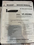 Orig. Sharp VC-A5240U VCA5240U Vcr Repair & Service Manual *original* Very. Price: $27.99.