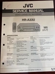 Jvc HR-A33U HRA33U Vcr Repair Service Manual From Usa **original** Very. Price: $28.99.