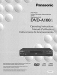 Panasonic DVD-A100 Player Owners Instruction Manual Brand. Price: $22.24.