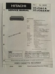 Hitachi VT-F361A VT-F365AW NO.3653E Video Cassette Recorder Service Manual Good. Price: $24.95.