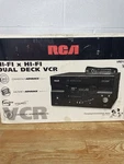 Rca VRD120HF Dual Deck Hi-fi Vhs Vcr Hdmi Adapter Included Open. Price: $250.00.