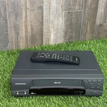 Magnavox VR92438T01 Vhs Vcr W/ Remote For Parts Repair Not Working Used. Price: $30.80.