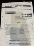 Orig. Sharp VC-A514U VC-A514C VCA514U/C Vcr Service Manual 2317 2870 *original* Very. Price: $13.99.