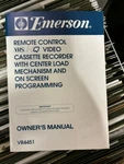 Emerson VR4451 VR-4451 Owners Manual User Guide **original** Very. Price: $9.99.