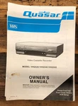 Quasar VHQ520 VHQ540 VHQ560 Vcr Owner / User Manual *original* #1 Unspecified. Price: $19.97.