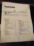 Toshiba M-250/M-444 Video Cassette Recorder Owner's Manual Acceptable. Price: $11.89.